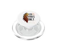 Leo Vibes Only King Lion Roaring Birthday Lions Hombres Niño Niña PopSockets PopGrip para MagSafe