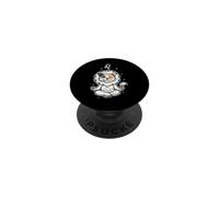 Leo Zen Cat Astrología PopSockets PopGrip Adhesivo