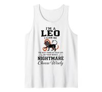 Leo Zodiac Elige sabiamente el Peor Humor de Pesadilla Camiseta sin Mangas
