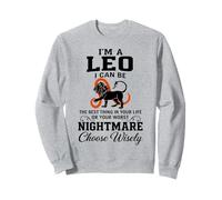 Leo Zodiac Elige sabiamente el Peor Humor de Pesadilla Sudadera