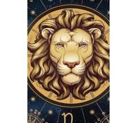 Leo Zodiac Journal: Gold Lion Astrology Notebook - A5 Lined Paper, 80 Pages