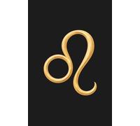 Leo Zodiac Notebook: Black and Gold Lined Journal for Astrology and Star Sign Lovers, 80 Pages, 6 × 9 Inches