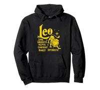 Leo Zodiaco León Amarillo Signo Estelar Gráfico Sudadera con Capucha
