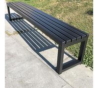 LEOAMBS Banco Exterior sin Respaldo Metal, Banco Jardin Banco Metal Resistente a la Intemperie Exterior 100/120/150 cm, para terrazas, Jardines 150cm/59Zoll Stil.6