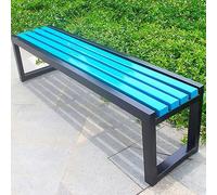 LEOAMBS Banco Exterior sin Respaldo Metal, Banco Jardin Banco Metal Resistente a la Intemperie Exterior 100/120/150 cm, para terrazas, Jardines 120cm/47,2Zoll Stil.9