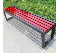 LEOAMBS Banco Exterior sin Respaldo Metal, Banco Jardin Banco Metal Resistente a la Intemperie Exterior 100/120/150 cm, para terrazas, Jardines 150cm/59Zoll Stil.8