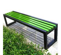 LEOAMBS Banco Exterior sin Respaldo Metal, Banco Jardin Banco Metal Resistente a la Intemperie Exterior 100/120/150 cm, para terrazas, Jardines 100cm/39,4Zoll Stil.4