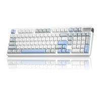 LEOBOG A98 - Teclado mecánico inalámbrico trimodo BT5.0/2.4GHz/USB-C, teclado cremoso con teclado numérico, estructura de junta, intercambiable en caliente, teclado retroiluminado RGB para juegos con