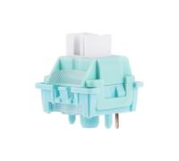 LEOBOG Ice Vein - Interruptor de teclado lineal de 42 gf, interruptor pre-Lubed de 5 pines con vástago POM, difusor de luz para teclado mecánico de juegos, compatible con teclas MX