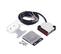 Leocapat Interruptor de Sensor Fotoeléctrico,Interruptors Fotoeléctrico CA 90-250V 3A Interruptor de Sensor Reflexión Especular E3Jk R4M1 Alta PrecisióN Respuesta RáPida Distancia Inducción 4 Metros