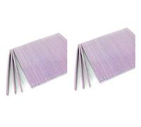 LEOFLA 100 piezas de lima media luna bilateral grano 100/180 para uñas y arte de uñas