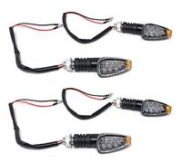 LEOFLA 4 x indicadores de dirección impermeables universales para moto flechas LED