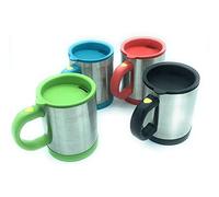 LeoFla Taza térmica auto mezclante vaso eléctrico automático de 350 ml con tapón, variable, mediana