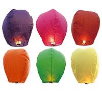 LEOFLA voladora para Fiestas, Bodas, Eventos, Mini Globo Chino Linterna Cielo, Variable, Media