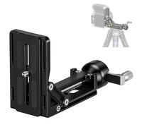 LEOFOTO Adaptador de inclinación de trípode de metal con placa Arca QR para cámara/DSLR/cámara deportiva/soporte de teléfono, rango de inclinación de 0° a 93°, agujero de rosca de 1/4 pulgadas y 1/8