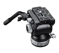 Leofoto BV-15 - Cabezal de vídeo fluido con placa/Arca/RRS compatible con placa QR + mango izquierdo y derecho