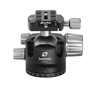 Leofoto - Cabeza de Bola LH-55 con Placa de liberación rápida QP70 - Cabeza de Bola sólida Roca Profesional - Capacidad de Carga: 25 kg - LH-55+QP-70