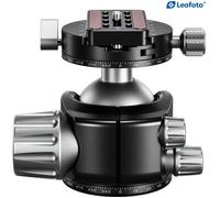 Leofoto Cabeza de rótula para trípode LH-55R, doble función panorámica + placa de liberación rápida NP-60