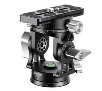 Leofoto Cabeza de trípode VH-30R con doble panorámica y empuñadura