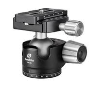 Leofoto - Cabezal de Bola LH-36 con Placa de liberación rápida QP-70N - Giratorio de 360 Grados - Tornillo de trípode Universal de 3/8" - LH-36+QP-70N