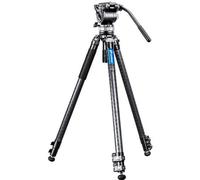 Leofoto - Manba - Trípode de Carbono para cámaras - Capacidad de Carga de 10 kg - Pies Extensibles - Altura mínima de 31 cm a una Altura máxima de 168 cm - LVM-323C + BV-15