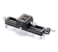 Leofoto MP-180S Wormdrive - Kit de carril macro (180 mm) con abrazadera compatible con Arca / RRS para enfoque de precisión y placa QR