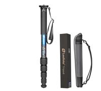 Leofoto MP-285C - Monopod portátil de fibra de carbono de 5 secciones, soporte de cámara profesional ligero para cámaras DSLR y lentes, carga máxima de 15 kg