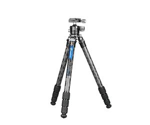 Leofoto - Mr Q-Serie - Trípode de Carbono para cámaras - Trípode de Carbono para cámaras - Capacidad de Carga de 10 kg - Pies Extensibles - Altura mínima de 16 cm a una Altura máxima de 158 cm - LQ