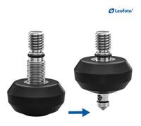 Leofoto Pie de trípode TFV combinación de pie de goma/púa
