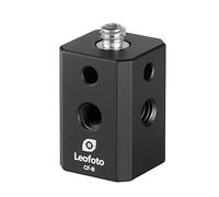 Leofoto Poste/bloque multiadaptador de trípode CF-8, con 1 perno macho de 1/4 pulgadas, 4 hembra de 1/4 pulgadas y enchufes de 1 x 3/8 pulgadas/1/4 pulgadas, accesorio ideal para brazo mágico