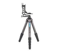 Leofoto Ranger - Trípode de Carbono con Cabezal Giratorio, Ideal para fotografía Deportiva y Natural, LS-365C+PG-1, Color Negro