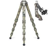 Leofoto - Ranger - Trípode de Carbono con Cabezal oscilante - Ideal para fotografía Deportiva, Naturaleza y Vida Silvestre - LS-365C+PG-1 - Camuflaje Completo