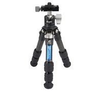 Leofoto - Ranger - Trípode de Carbono con rótula - Patas Ajustables en 3 ángulos - Ideal para fotografía Macro - LS-223C+LH-25 Negro