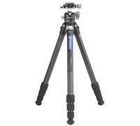 Leofoto - Ranger - Trípode de carbono para cámaras - Incluye cabezal esférico - Capacidad de carga de 8 kg - Pies extensibles - Altura mínima de 14 cm a una altura máxima de 162 cm - LS-254C + cabezal