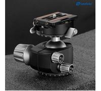 LEOFOTO Cabezal de bola de trípode LH-40PCL, función panorámica dual + placa de liberación rápida NP-60