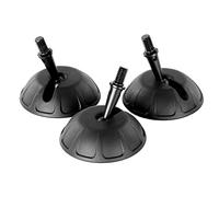 Leofoto SC-50 - Juego de 3 patas universales de goma para trípode de 50 mm, conectores de acero inoxidable de 3/8 pulgadas