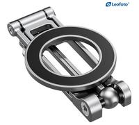 Leofoto Soporte magnético para smartphone PS-5 plateado Plata