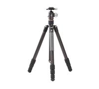 Leofoto - Urban - Trípode de Carbono para cámaras - Incluye Cabezal esférico - Capacidad de Carga de 15 kg - Pies Extensibles - Altura mínima de 20 cm a una Altura máxima de 166 cm - RF-284CT+