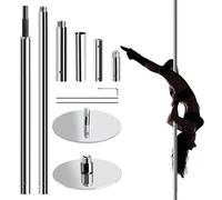 Leogreen 1 Barra de Pole Dance, Unisex Adulto, Plata, Large