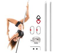 Leogreen Barra de Baile, 45 mm, Poste Desmontable, Barra Pole Dance para hogar Club, Fiesta, Principiantes