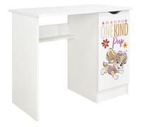 leomark Escritorio Infantil Patrulla Canina Paw Patrol Oficial con Armario Almacenamiento, Mesa Actividades MDF Robusta 90x50x77 cm, Superficie Estudio Amplia, diseño Colorido Paw Patrol 2