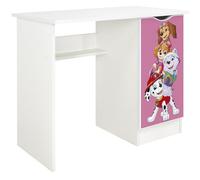 leomark Escritorio Infantil Patrulla Canina Paw Patrol Oficial con Armario Almacenamiento, Mesa Actividades MDF Robusta 90x50x77 cm, Superficie Estudio Amplia, diseño Colorido Paw Patrol 1