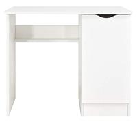 leomark Escritorio Roma de Madera con Compartimiento para Niños Blanco | ROMA /Dim: 90/50/77, Mesa de madera de Trabajo o Estudio, 77 (Alto) cm, Ancho: 50 cm, Peso: 29,5 kg, alegrarse de esto mueble
