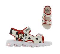 Leomil Disney Minnie Sandalias niñas Sandalias Minnie Mouse niñas 26, Sandalias niños con luces, Beige