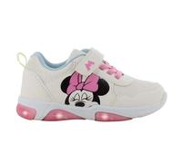Leomil Disney Minnie Zapatos niñas Zapatos con Luces para niños 24, Ideal para la Escuela y el Tiempo Libre, Beige