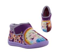 Leomil Frozen Pantuflas Elsa Pantuflas antideslizantes niños niñas 27, Ideal para el jardín de infancia o el hogar, Morado