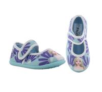 Leomil Frozen Pantuflas niñas Pantuflas Elsa 26, Ideal para el jardín de infancia o el hogar, Verde