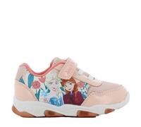 Leomil Frozen Zapatos Elsa Zapatos con Luces niñas 25, Ideal para la Escuela y el Tiempo Libre, Beige