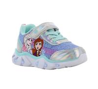 Disney Frozen - Zapatos infantiles para niñas de 2 a 8 años, zapatos Anna y Elsa con cierre de velcro, zapatillas infantiles con diseño de Frozen Princesa de hielo, ideales para la escuela y el tiempo