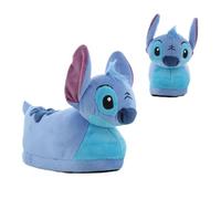Leomil Lilo & Stitch Pantuflas niñas Pantuflas 3D de peluche 24, Ideal para todas las superficies en casa, Azul